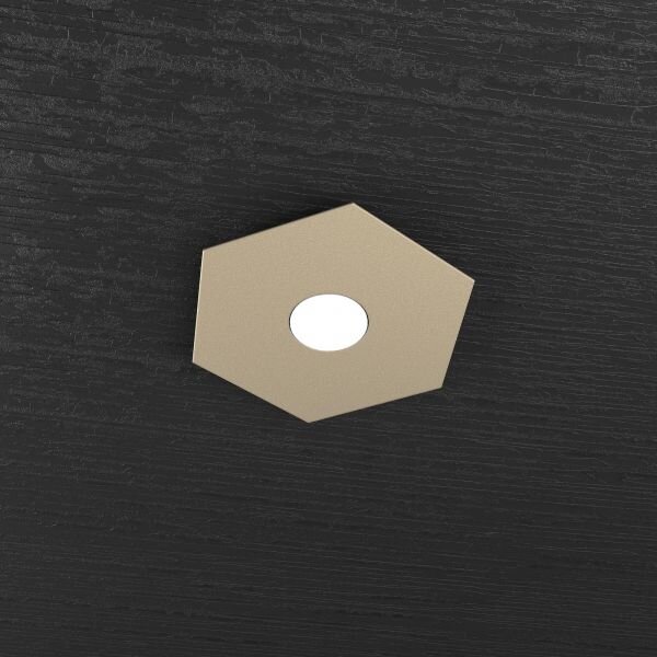 Hexagon applique-plafoniera 1 luce sabbia 1142-1l-sa