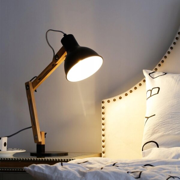 Lampada da tavolo 1xE27/40W/230V nera