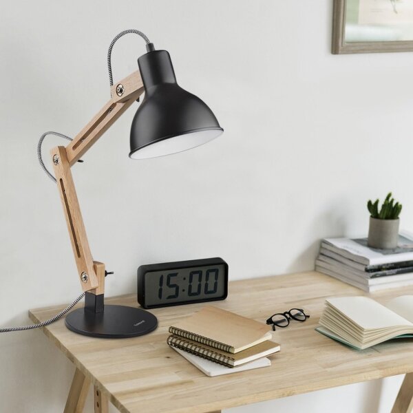 Lampada da tavolo 1xE27/40W/230V nera