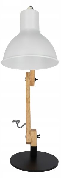 Lampada da tavolo 1xE27/40W/230V bianca/nera