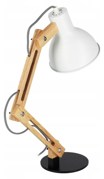 Lampada da tavolo 1xE27/40W/230V bianca/nera