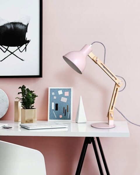 Lampada da tavolo 1xE27/40W/230V rosa