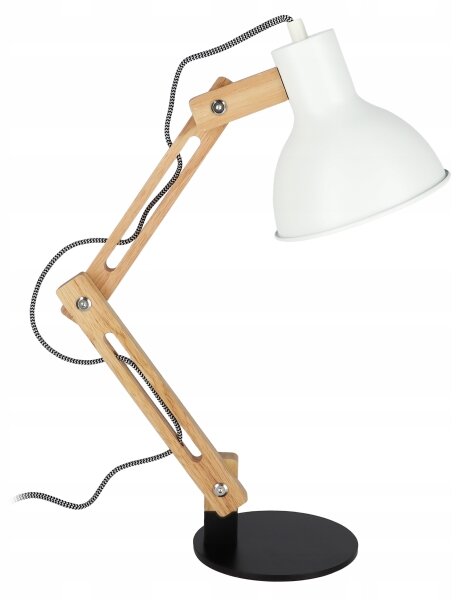 Lampada da tavolo 1xE27/40W/230V bianca/nera