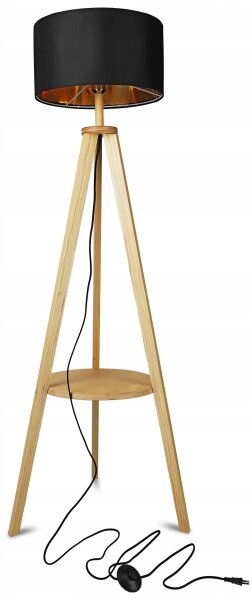 Lampada da terra 1xE27/40W/230V nera