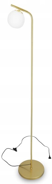Lampada da terra 1xE27/40W/230V oro/bianco