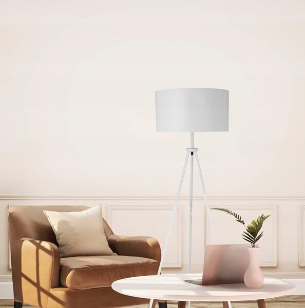 Lampada da terra 1xE27/40W/230V bianca