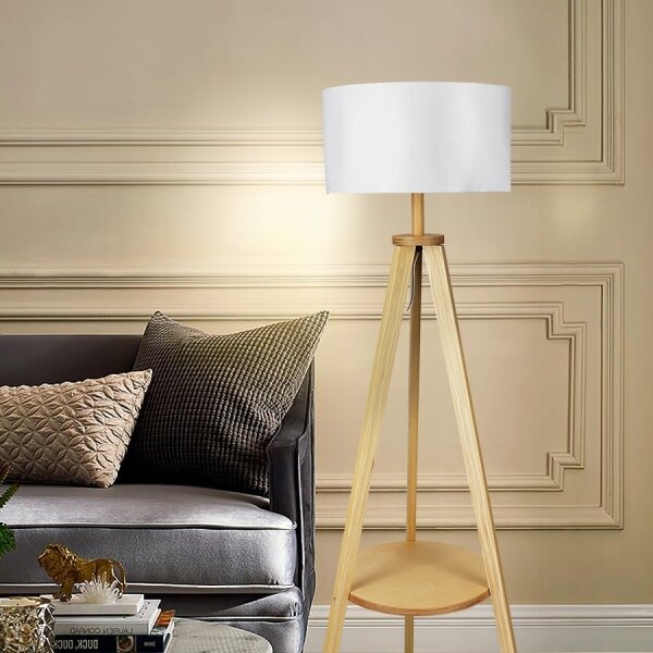 Lampada da terra 1xE27/40W/230V bianca