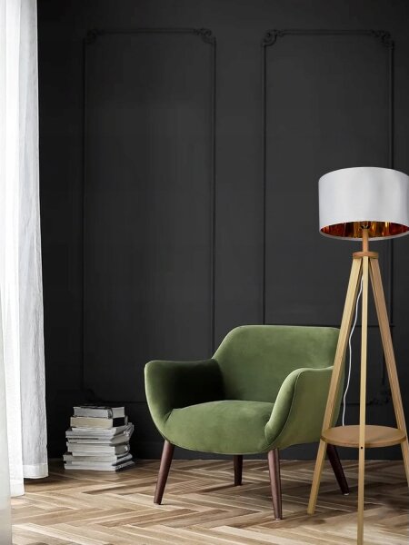 Lampada da terra 1xE27/40W/230V bianca