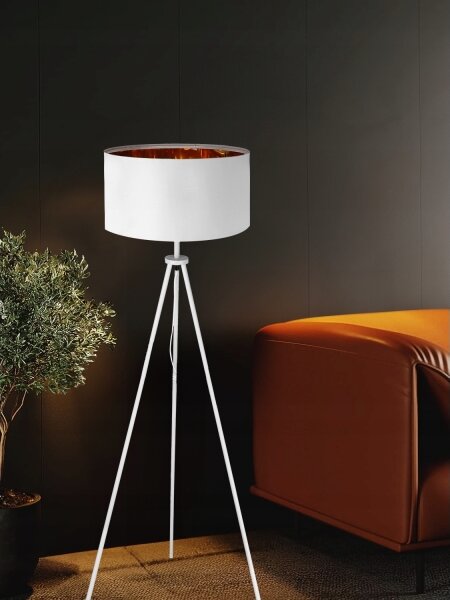 Lampada da terra 1xE27/40W/230V bianca