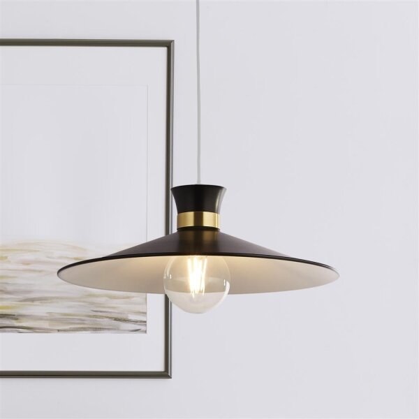 Searchlight 601891BK - Lampadario a cavo BALHAM 1xE27/60W/230V