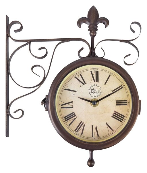 Orologio da parete per esterni con termometro Rustico - Esschert Design