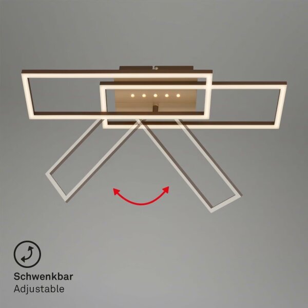Brilo - Plafoniera dimmerabile LED/30W/230V 3000K marrone