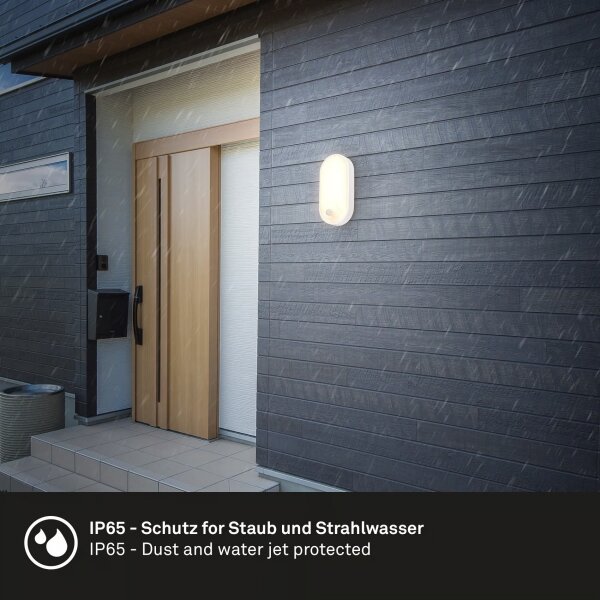 Brilo - applique da esterno a LED con sensore di movimento LED/12W/230V IP65 bianca