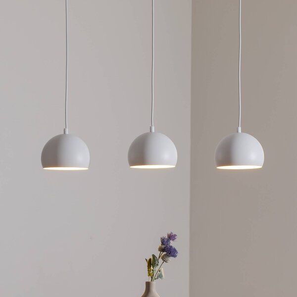 Lampada a sospensione Sool Luminex, dimmerabile, Bianco / Opale, Soggiorno / Sala da pranzo, Metallo, Lampada a sospensione