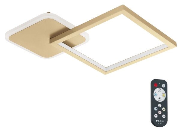 Eglo 900424 - Plafoniera LED dimmerabile GAFARES LED/15W/230V oro + tc