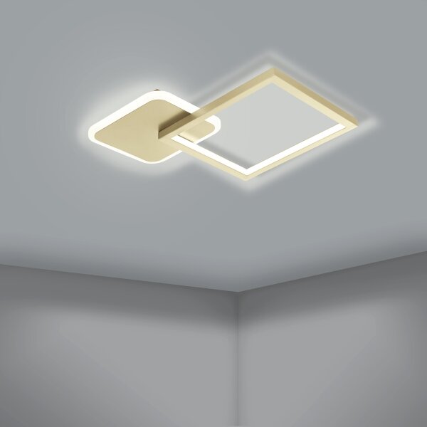 Eglo 900424 - Plafoniera LED dimmerabile GAFARES LED/15W/230V oro + tc