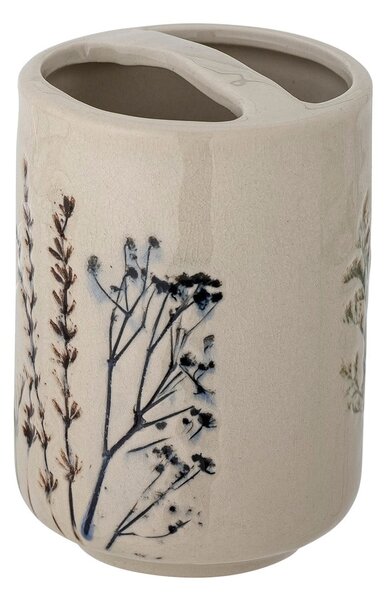 Set di accessori da bagno in gres crema Bea - Bloomingville