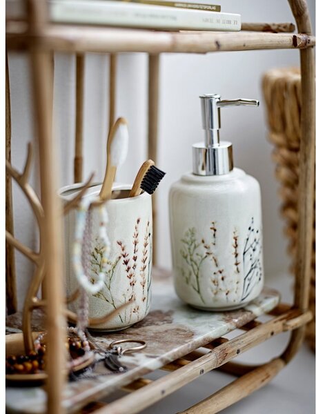 Set di accessori da bagno in gres crema Bea - Bloomingville