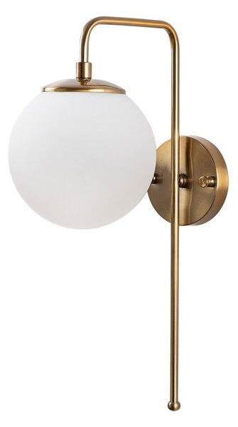 Lampada da parete bianca/color ottone Viran – Opviq lights