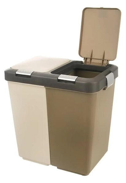 Bidone in plastica per rifiuti differenziati 20 l Duo Dust - Orion