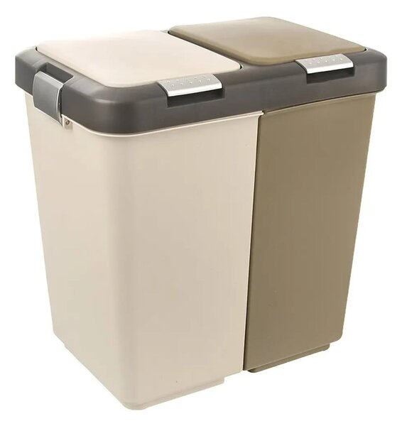 Bidone in plastica per rifiuti differenziati 20 l Duo Dust - Orion