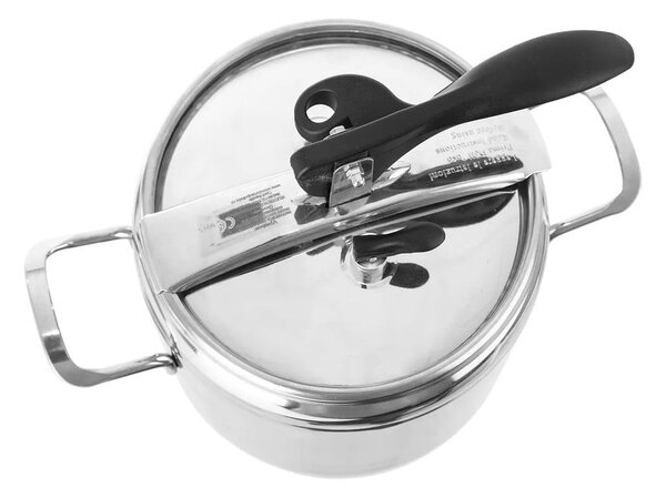 Pentola a pressione in acciaio inox con coperchio , 5 l Profi - Orion
