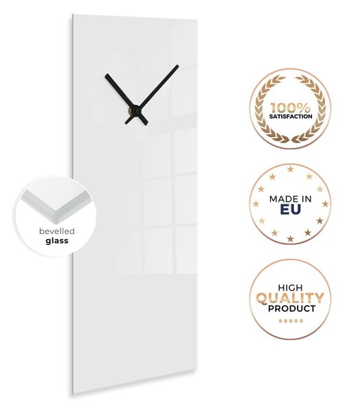 Orologio da parete, 20 x 60 cm Glassclock Concrete - Styler
