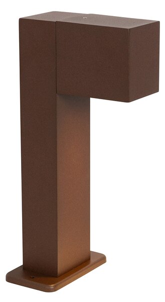 Lampada da esterno industriale in piedi marrone ruggine 30 cm IP44 - Baleno