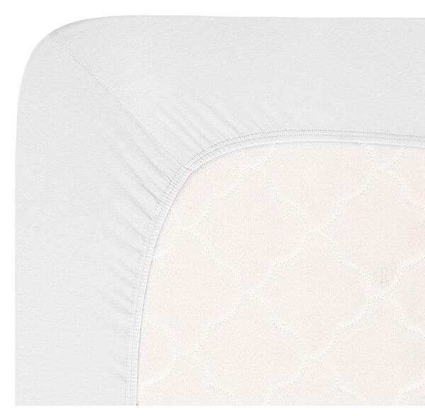 Lenzuolo elastico in jersey bianco 180x200 cm Boxspring - Andrea Simone