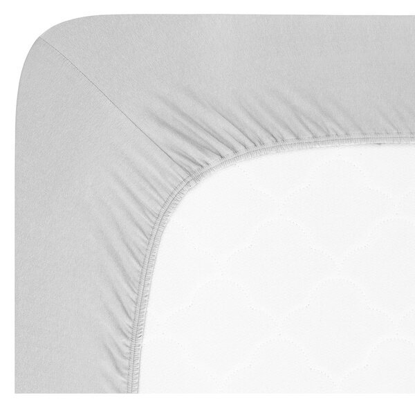 Lenzuolo elasticizzato in jersey grigio chiaro 180x200 cm Boxspring - Andrea Simone