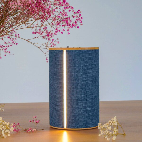 LOOM DESIGN Silo 2 lampada deco, speaker BT, blu