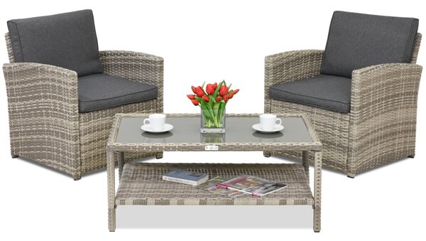Mobili da giardino Monaco Terrace Garden Point grigio chiaro