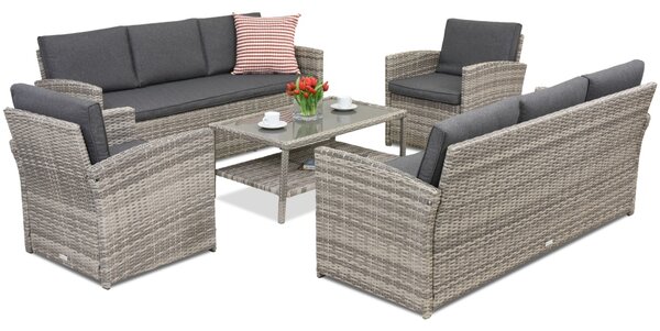 Mobili da giardino Monaco Coffee 8 Garden Point grigio chiaro