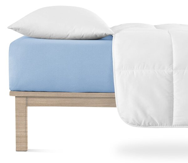 Lenzuolo in jersey elasticizzato blu 90x200 cm Boxspring - Andrea Simone