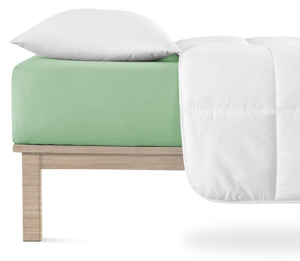 Lenzuolo elasticizzato in jersey verde 90x200 cm Boxspring - Andrea Simone