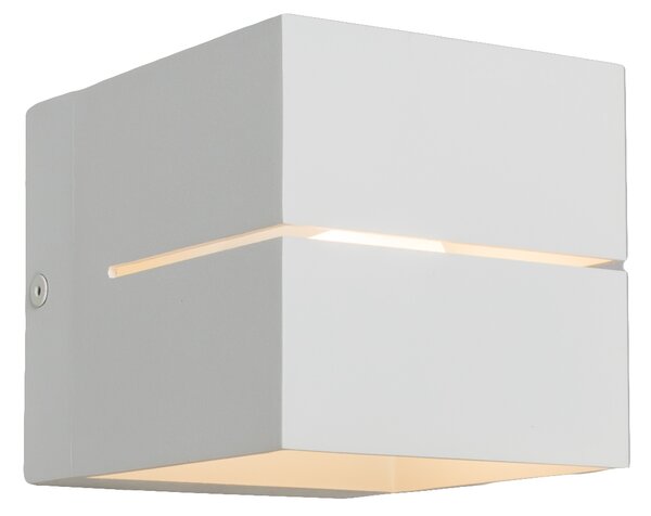 Applique da parete moderna bianca 9,7 cm - Transfer Groove