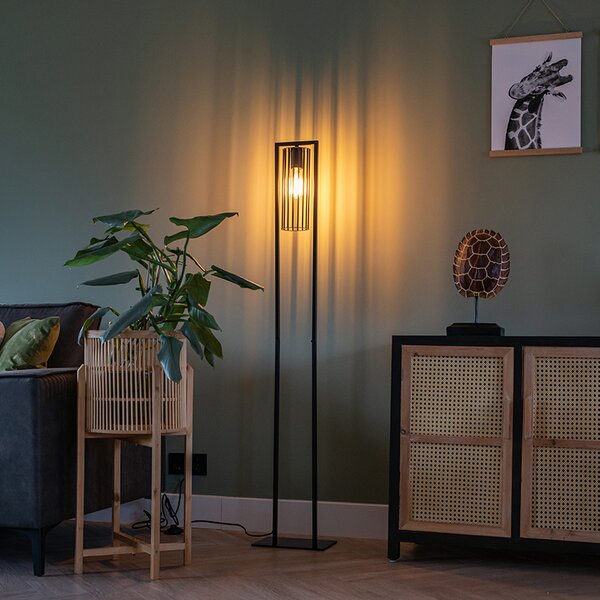 Lampada da terra moderna nera - Balenco Wazo