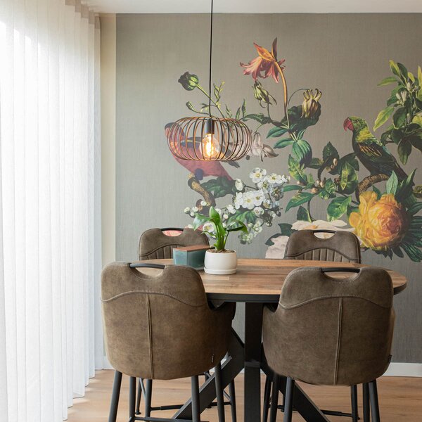 Lampada a sospensione di design nera - Johanna