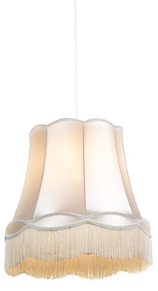 Lampada a sospensione retrò crema 45 cm - Granny
