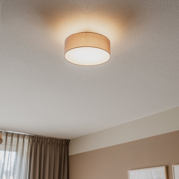 Plafoniera grigia 30 cm con LED - Drum LED
