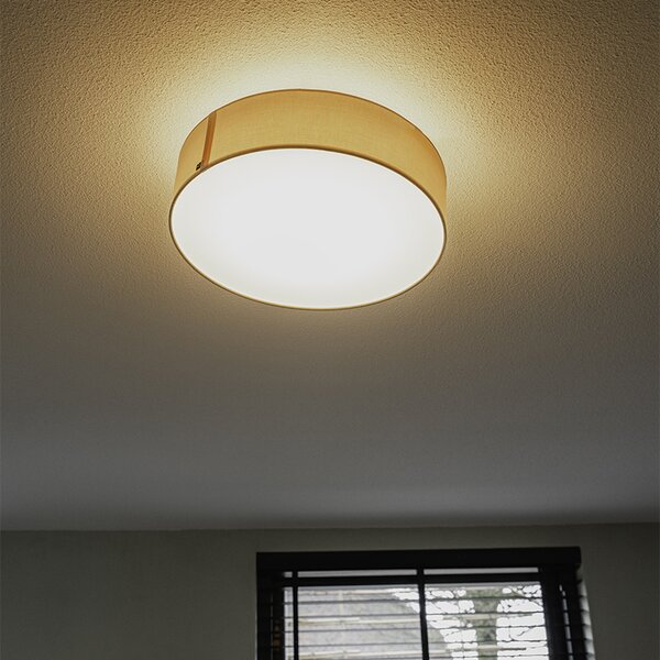 Plafoniera rosa 40 cm incl. LED - Drum LED