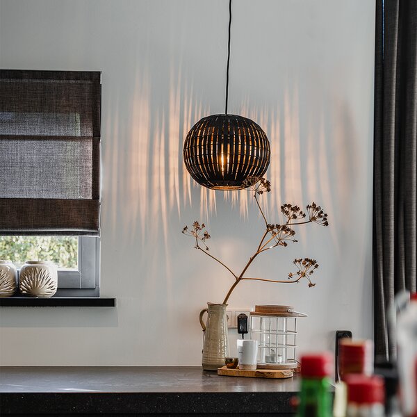 Lampada a sospensione moderna nera 30 cm - Zoë
