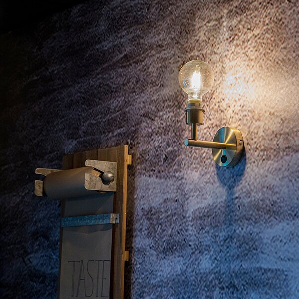 Applique moderna oro 1-luce con interruttore - Combi
