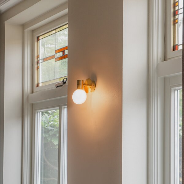 Lampada da parete smart oro IP44 con WiFi G9 - Cederic Up