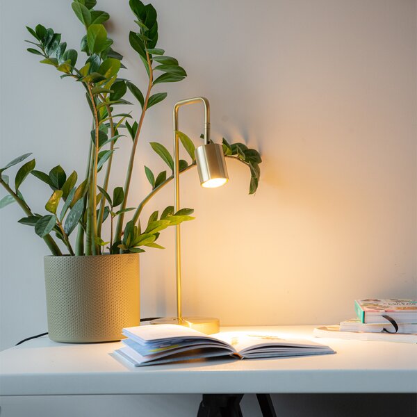 Lampada da tavolo moderna in ottone regolabile - Java