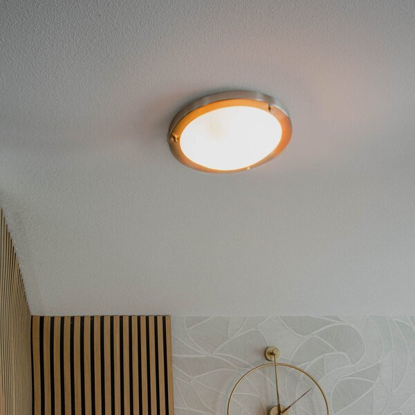 Plafoniera moderna oro 31 cm IP44 - Yuma
