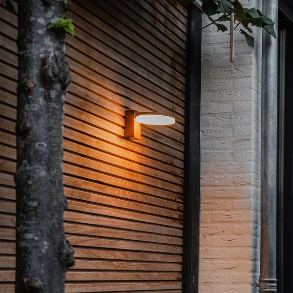 Lampada da parete per esterni moderna marrone ruggine incl. LED IP54 - Esmee