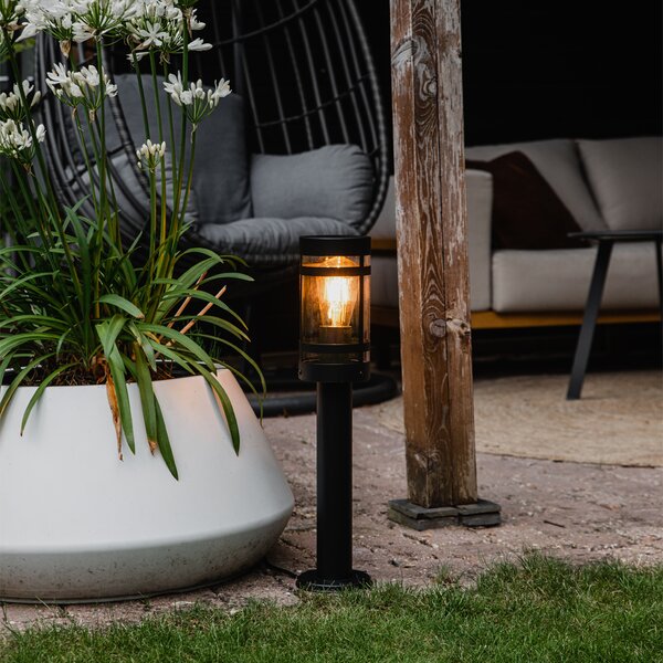 Lampada da esterno moderna nera 50 cm IP44 - Gleam