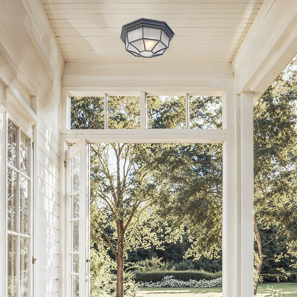 Lampada da soffitto rustica Grigio scuro 26,5 IP44 - Bri