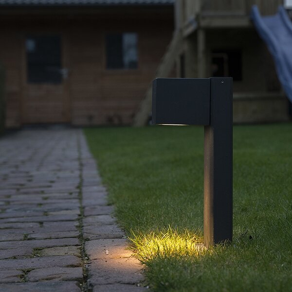 Lampada da esterno industriale da terra antracite 30 cm IP44 - Baleno